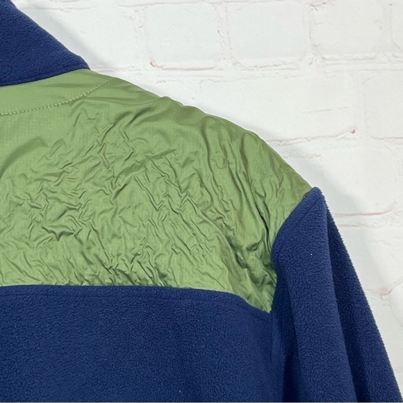Vineyard Vines Fleece Quarter Zip Pullover Jacket Mens Large Blue Green - Picture 12 of 13